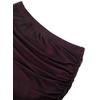 image:imageAvanova Women Mini Skirt High Waisted Ruched Mesh Bodycon Skorts for Going Out Club Summer SkirtPurple Red