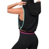 image:imageAvanova Womens Workout Shirts Sleeveless Hoodies Drawstring Open Side Gym Cropped Tank TopMulti