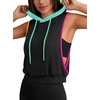image:imageAvanova Womens Workout Shirts Sleeveless Hoodies Drawstring Open Side Gym Cropped Tank TopOrange Pink Teal