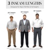 image:imageTapata Big and Tall Mens Casual Pant 283032 Elastic Waist Dress Slacks Classic Work to Weekend Zipper Fly and PocketsBlack