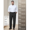 image:imageTapata Big and Tall Mens Casual Pant 283032 Elastic Waist Dress Slacks Classic Work to Weekend Zipper Fly and PocketsBlack