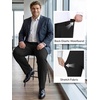 image:imageTapata Big and Tall Mens Casual Pant 283032 Elastic Waist Dress Slacks Classic Work to Weekend Zipper Fly and PocketsBlack