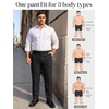 image:imageTapata Big and Tall Mens Casual Pant 283032 Elastic Waist Dress Slacks Classic Work to Weekend Zipper Fly and PocketsBlack