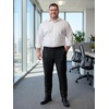 image:imageTapata Big and Tall Mens Casual Pant 283032 Elastic Waist Dress Slacks Classic Work to Weekend Zipper Fly and PocketsBlack