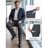 image:imageTapata Big and Tall Mens Casual Pant 283032 Elastic Waist Dress Slacks Classic Work to Weekend Zipper Fly and PocketsDark Gray