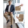 image:imageTapata Big and Tall Mens Casual Pant 283032 Elastic Waist Dress Slacks Classic Work to Weekend Zipper Fly and PocketsKhaki