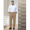 image:imageTapata Big and Tall Mens Casual Pant 283032 Elastic Waist Dress Slacks Classic Work to Weekend Zipper Fly and PocketsKhaki