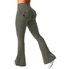 image:imageAvanova Scrunch Butt Lifting Leggings for Women Flared Yoga Workout Gym Pants with PocketsArmy Green