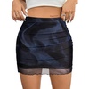 image:imageAvanova Women Mini Skirt High Waisted Ruched Mesh Bodycon Skorts for Going Out Club Summer SkirtBlack Lx07
