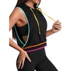 image:imageAvanova Womens Workout Shirts Sleeveless Hoodies Drawstring Open Side Gym Cropped Tank TopMulti