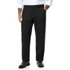 image:imageTapata Big and Tall Mens Casual Pant 283032 Elastic Waist Dress Slacks Classic Work to Weekend Zipper Fly and PocketsBlack