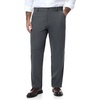 image:imageTapata Big and Tall Mens Casual Pant 283032 Elastic Waist Dress Slacks Classic Work to Weekend Zipper Fly and PocketsDark Gray