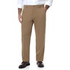 image:imageTapata Big and Tall Mens Casual Pant 283032 Elastic Waist Dress Slacks Classic Work to Weekend Zipper Fly and PocketsKhaki