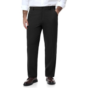 image:imageTapata Big and Tall Mens Casual Pant 283032 Elastic Waist Dress Slacks Classic Work to Weekend Zipper Fly and PocketsBlack