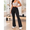 image:imageAvanova Women Bootcut Yoga Pants Workout Flare Leggings Butt Lifting Side Pockets for Yoga WorkoutBlack