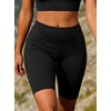 image:imageAvanova Women Booty Biker Shorts with Pockets Scrunch Butt Lifting Shorts Knee Length for Gym Workout AthleticBlack