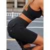 image:imageAvanova Women Booty Biker Shorts with Pockets Scrunch Butt Lifting Shorts Knee Length for Gym Workout AthleticBlack