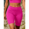 image:imageAvanova Women Booty Biker Shorts with Pockets Scrunch Butt Lifting Shorts Knee Length for Gym Workout AthleticPink