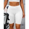 image:imageAvanova Women Booty Biker Shorts with Pockets Scrunch Butt Lifting Shorts Knee Length for Gym Workout AthleticWhite