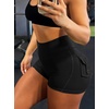 image:imageAvanova Women Booty Shorts with Pockets Scrunch Butt Lifting Yoga Workout Gym Biker Cargo ShortsBlack