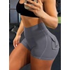 image:imageAvanova Women Booty Shorts with Pockets Scrunch Butt Lifting Yoga Workout Gym Biker Cargo ShortsGrey