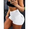 image:imageAvanova Women Booty Shorts with Pockets Scrunch Butt Lifting Yoga Workout Gym Biker Cargo ShortsWhite