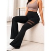 image:imageAvanova Women Contrast Mesh Bootcut Yoga Pants Flare Workout Leggings Athletic Pants for Yoga ActivewearBlack