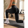 image:imageAvanova Women Ruched Scrunch Butt Leggings Booty Lifting High Waisted Workout Gym Yoga Pants with PocketsBlack