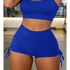 image:imageAvanova Women Scrunch Butt Lifting Shorts Booty Gym Workout Shorts with Cargo Pockets Ruched Side DrawstringRoyal Blue