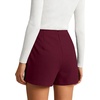 image:imageAvanova Women Slit Mini Skorts Skirt High Waisted Short Skirts Business Work OfficeBurgundy