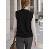 image:imageAvanova Women V Neck Sweater Vest Sleeveless Sweater Ribbed Knit Tank Top for Business Casual WorkBlack