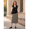image:imageAvanova Women V Neck Sweater Vest Sleeveless Sweater Ribbed Knit Tank Top for Business Casual WorkBlack