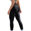 image:imageAvanova Women Ruched Scrunch Butt Leggings Booty Lifting High Waisted Workout Gym Yoga Pants with PocketsBlack