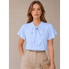 image:imageAvanova Women Color Block V Neck Short Sleeve Blouses Shirts Work Elegant Dressy TopsBlue