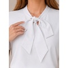 image:imageAvanova Women Color Block V Neck Short Sleeve Blouses Shirts Work Elegant Dressy TopsWhite
