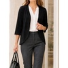 image:imageAvanova Women 34 Sleeve Open Front Cardigan Lightweight Cardigans Work Business Casual TopsBlack