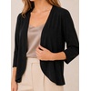 image:imageAvanova Women 34 Sleeve Open Front Cardigan Lightweight Cardigans Work Business Casual TopsBlack