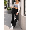 image:imageAvanova Women Scrunch Butt Bootcut Leggings Ruched Pockets Yoga Pants Flare Leggings for Yoga ActivewearBlack