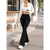 image:imageAvanova Women Scrunch Butt Bootcut Leggings Ruched Pockets Yoga Pants Flare Leggings for Yoga ActivewearBlack