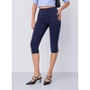 image:imageAvanova Womens Skinny Capri Pants Stretch Cropped Work Pants High Waisted Side Slit Hem for Dressy OfficeDeepblue