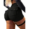 image:imageAvanova Women Sexy Scrunch Butt Lifting Shorts with Garter Straps High Waisted Booty Shorts for Festival Night OutBlack