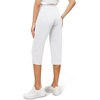 image:imageTapata Womens 19205 Inseam Capri Dress Pants HighWaist Pull on Straight Leg Capris for Office Business CasualTwill  White